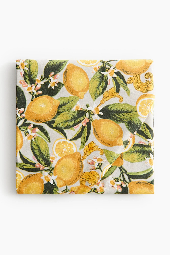 Round Water-Repellent Tablecloth