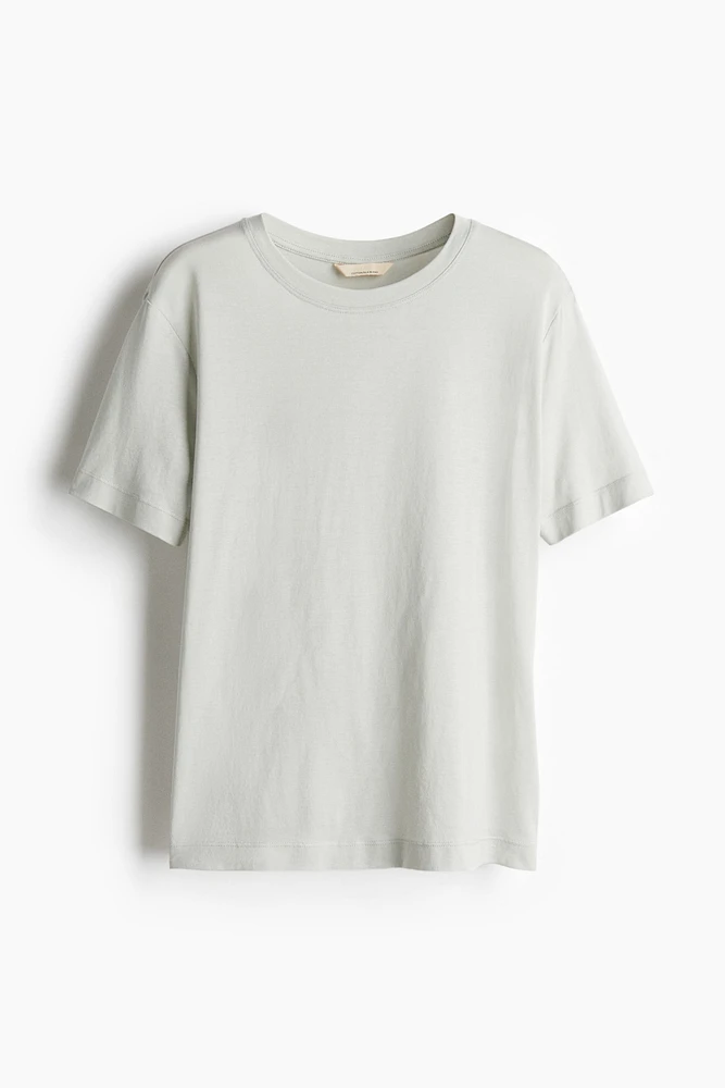 Silk-blend T-shirt