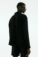 Regular-Fit Jacquard-Weave Resort Shirt