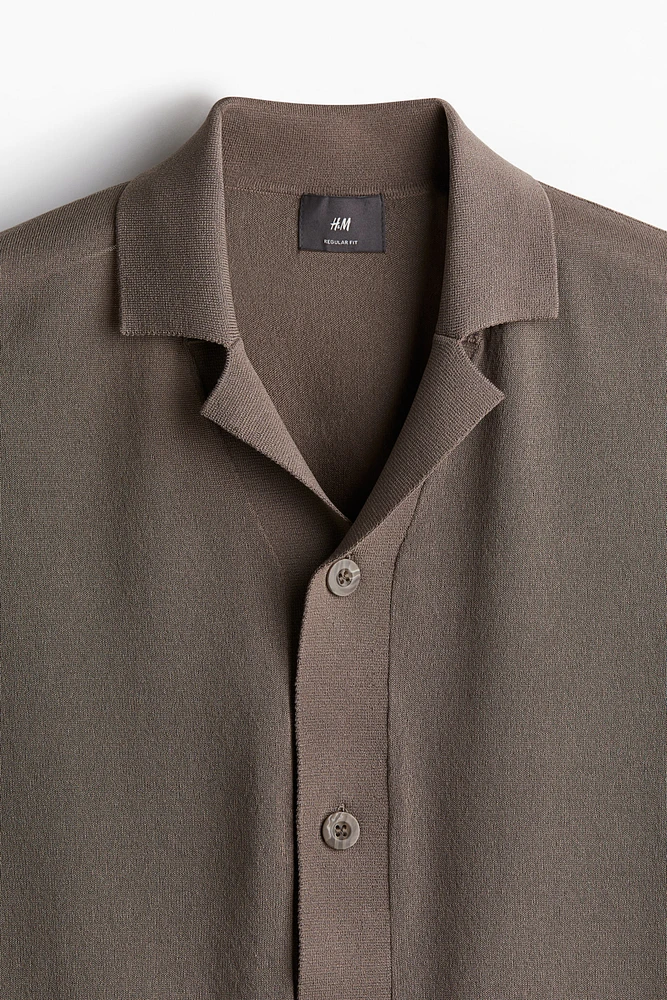 Regular Fit Knit Resort Shirt