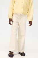 Wide-Leg Corduroy Pants