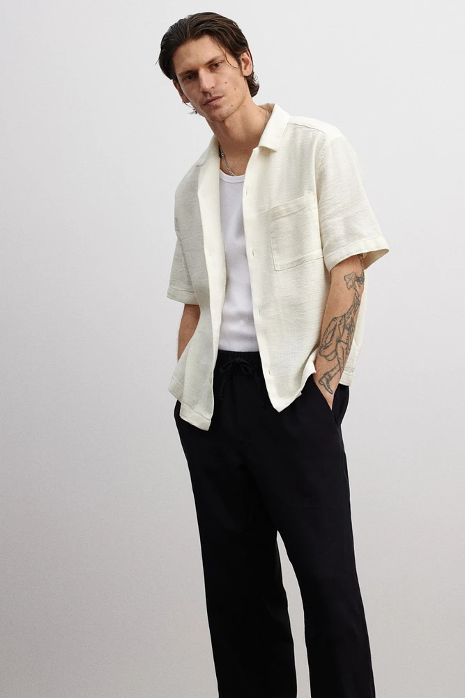 Regular-Fit Textured Resort Shirt
