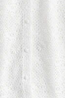 Hole-patterned cardigan