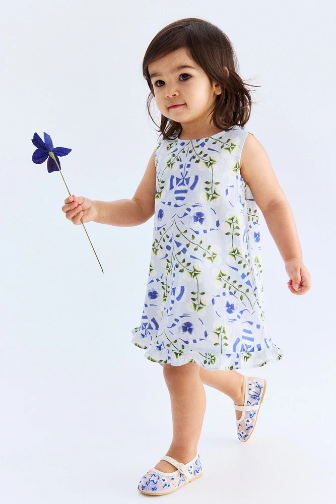 Printed Seersucker Dress