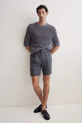 Relaxed-Fit Tailored Lyocell-Blend Shorts