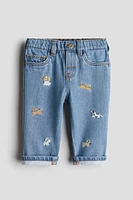 Embroidery-Detail Jeans