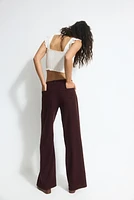 Wide-Leg Linen-Blend Pants