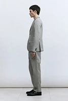 Slim-Fit Linen Suit Pants