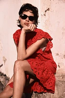 Eyelet Embroidery Dress