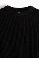 Loose-Fit Hole-Knit Sweater