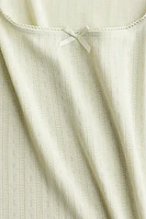 Pointelle Jersey Tank Top