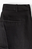 Dressy Linen-blend Pants