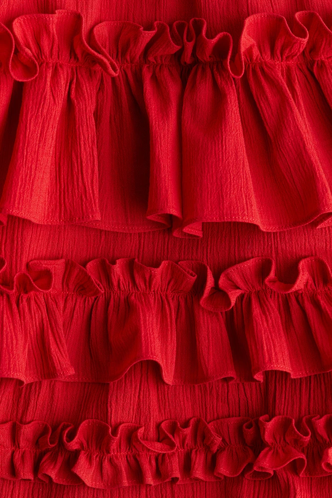 Ruffle-Trimmed Dress
