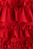 Ruffle-Trimmed Dress