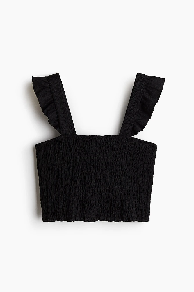 Smocked Crop Top
