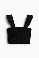 Smocked Crop Top