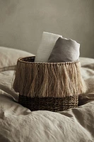 Tasseled Seagrass Storage Basket