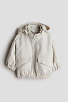 Oversized Linen-Blend Windbreaker