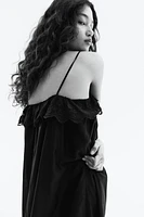 Lace-Trimmed Slip Dress