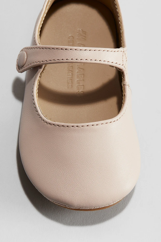 Ballerines en cuir à semelle souple