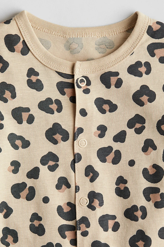 Patterned Pajama Jumpsuit