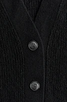 Rib-Knit Cardigan