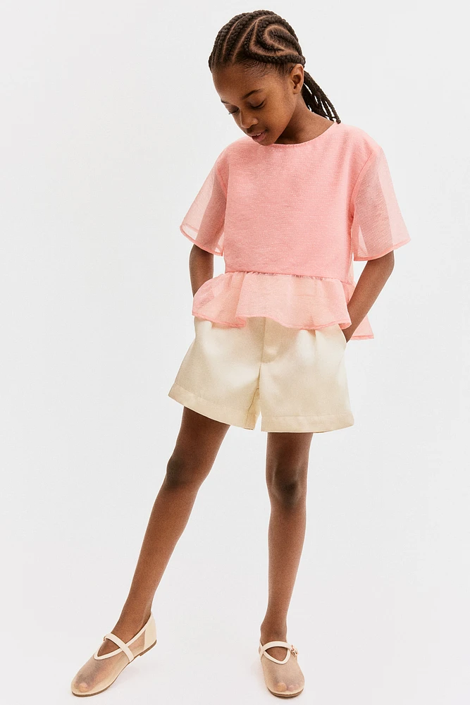 Chiffon Peplum Top