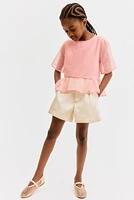Chiffon Peplum Top
