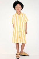 Chemise en mousseline de coton avec col cubain