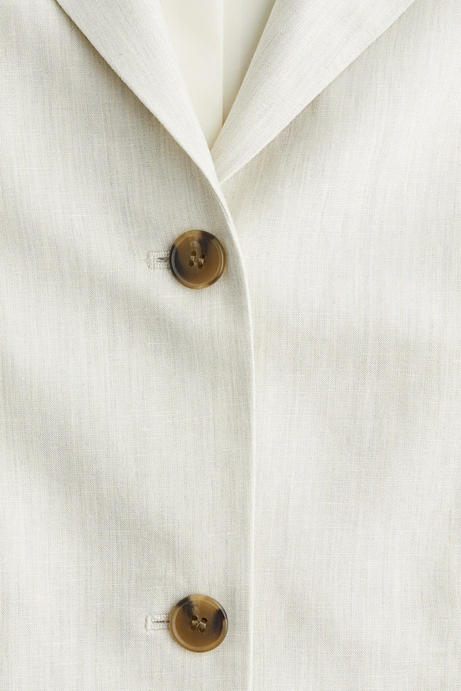 Linen-Blend Blazer