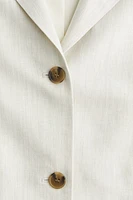 Linen-Blend Blazer