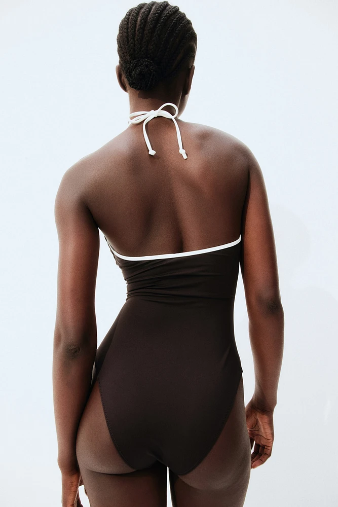 Padded-Cup Cutout Swimsuit