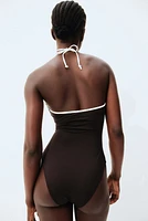 Padded-Cup Cutout Swimsuit