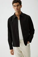 Regular-Fit Cotton Twill Overshirt