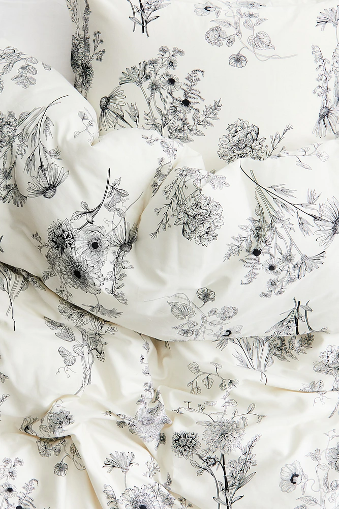 Cotton Sateen Twin Duvet Cover Set