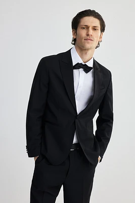 Slim-Fit Wool-Blend Tuxedo Jacket