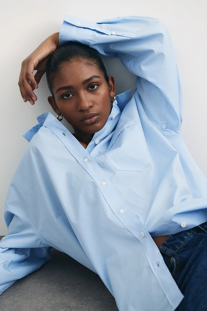 Loose-fit cotton shirt