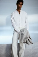 Regular Fit Band-Collar Shirt