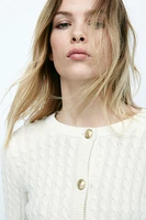 Cable-Knit Cardigan