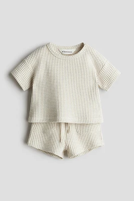 2-Piece Waffled Cotton Set