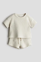 2-Piece Waffled Cotton Set