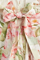 Tie-back Puffy Dress