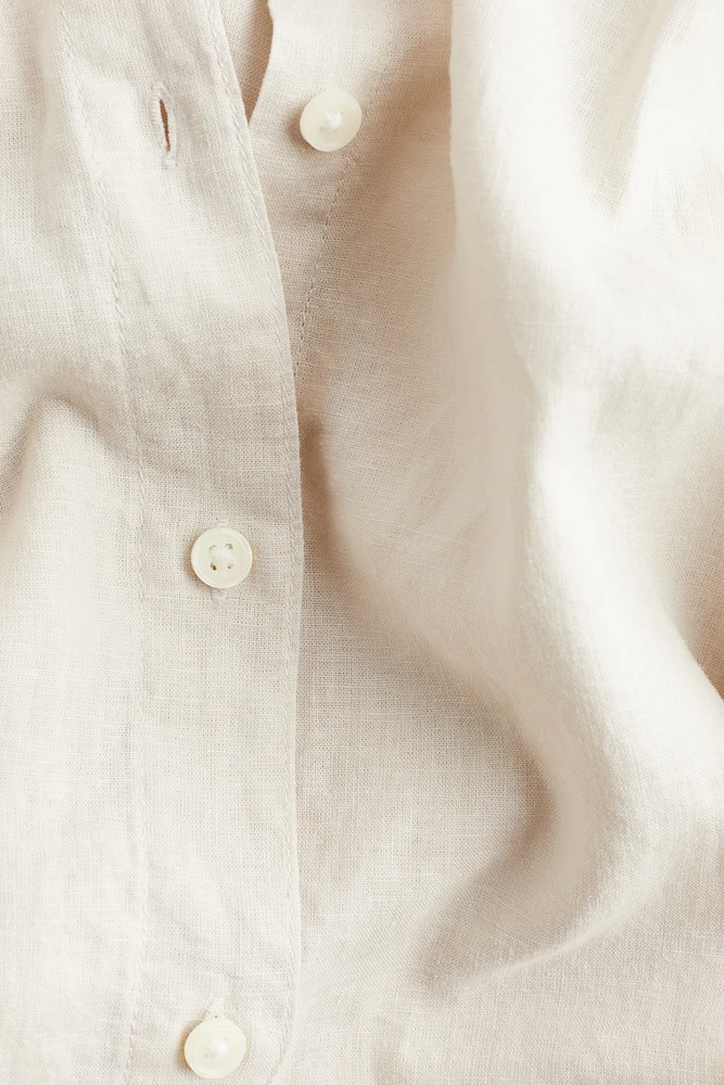 Robe chemise MAMA en lin mélangé