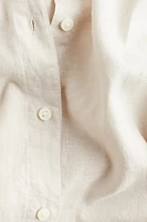 Robe chemise MAMA en lin mélangé