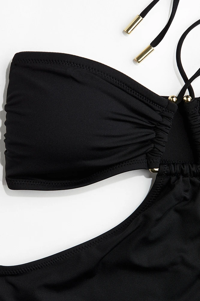 Padded-Cup High-Leg Swimsuit
