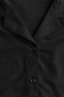Knot-Detail Cropped Shirt