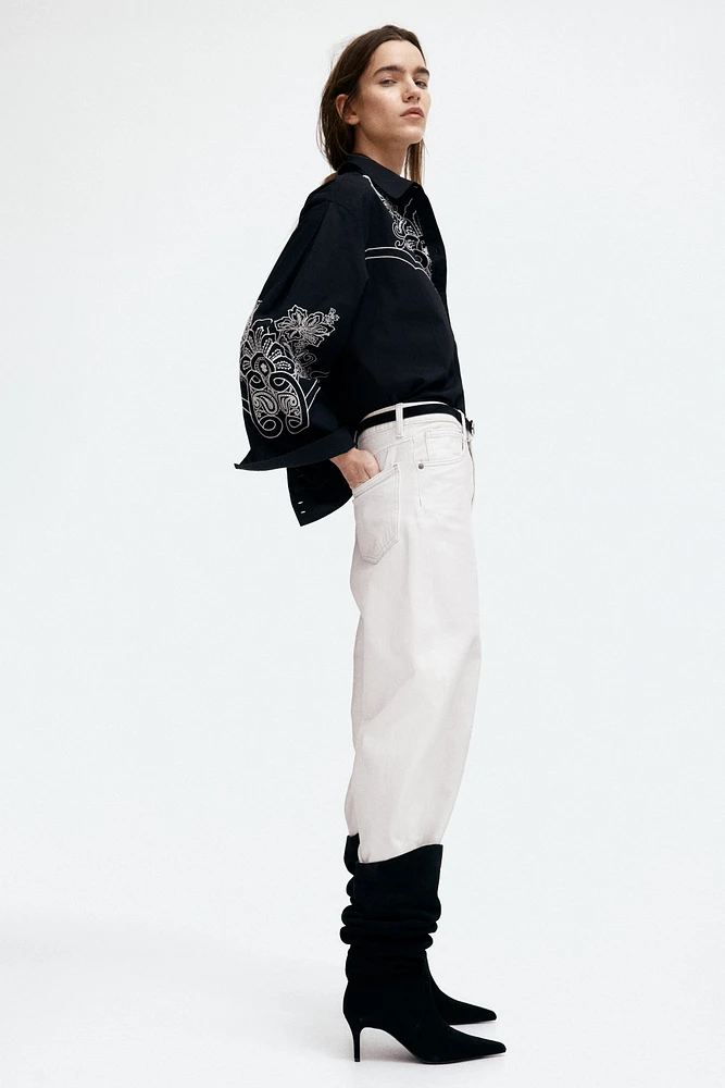 Oversized Embroidered Shirt