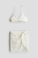 3-Piece Crochet-Look Swim Set