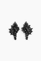 Seashell-Shaped Stud Earrings