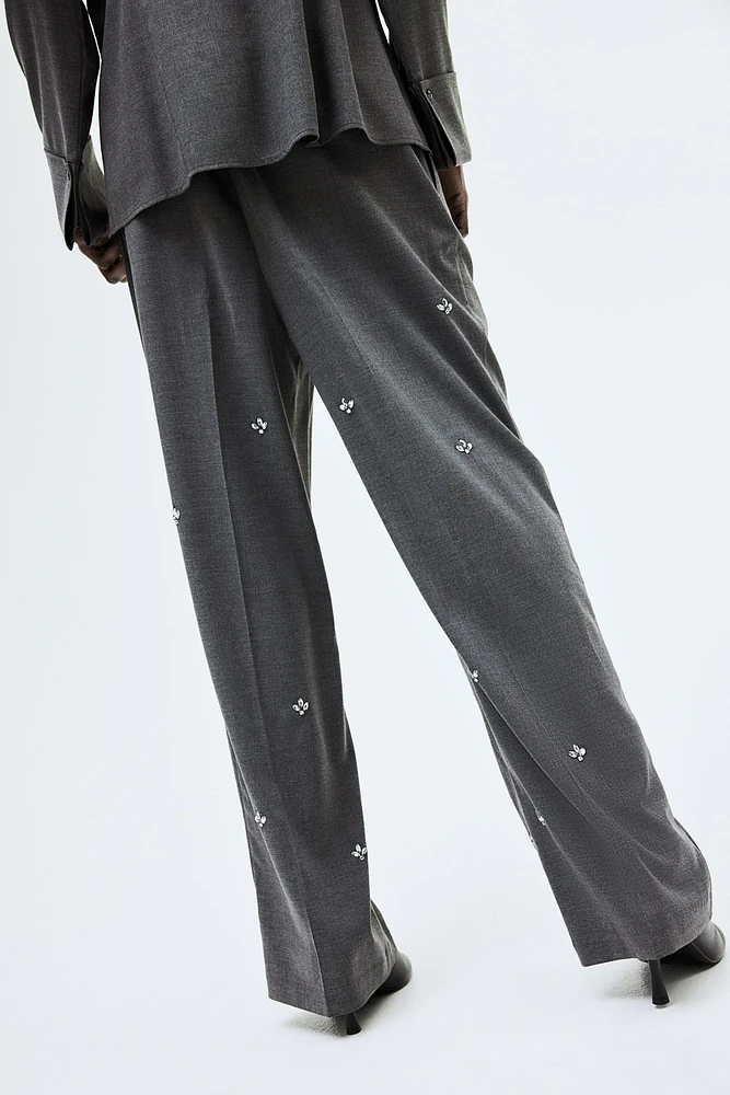 Pantalon orné de strass